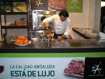 El cocinero palmeño Delfín Cabrera representante de la cocina del Valle del Guadalquivir en FERANTUR