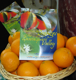 Las naranjas del Valle del Guadalquivir en la Feria 