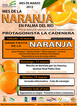 El Ayuntamiento de Palma del Río y el GDR Medio Guadalquivir dedican el mes de marzo a la naranja